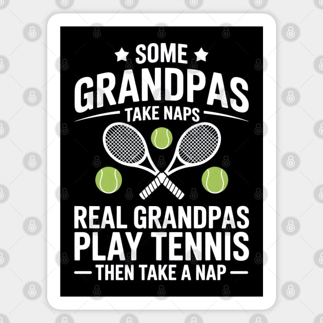Real Grandpas Play Tennis Magnet by MakerMind8.2